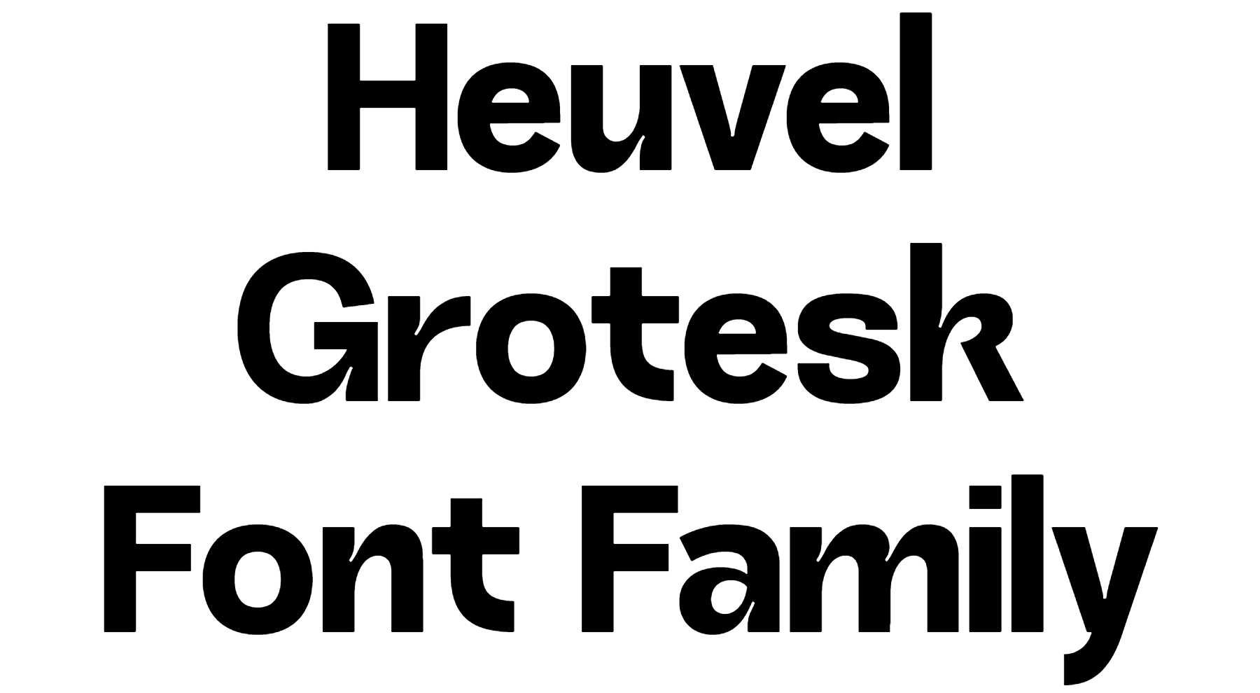 Heuvel Grotesk Font Family Download
