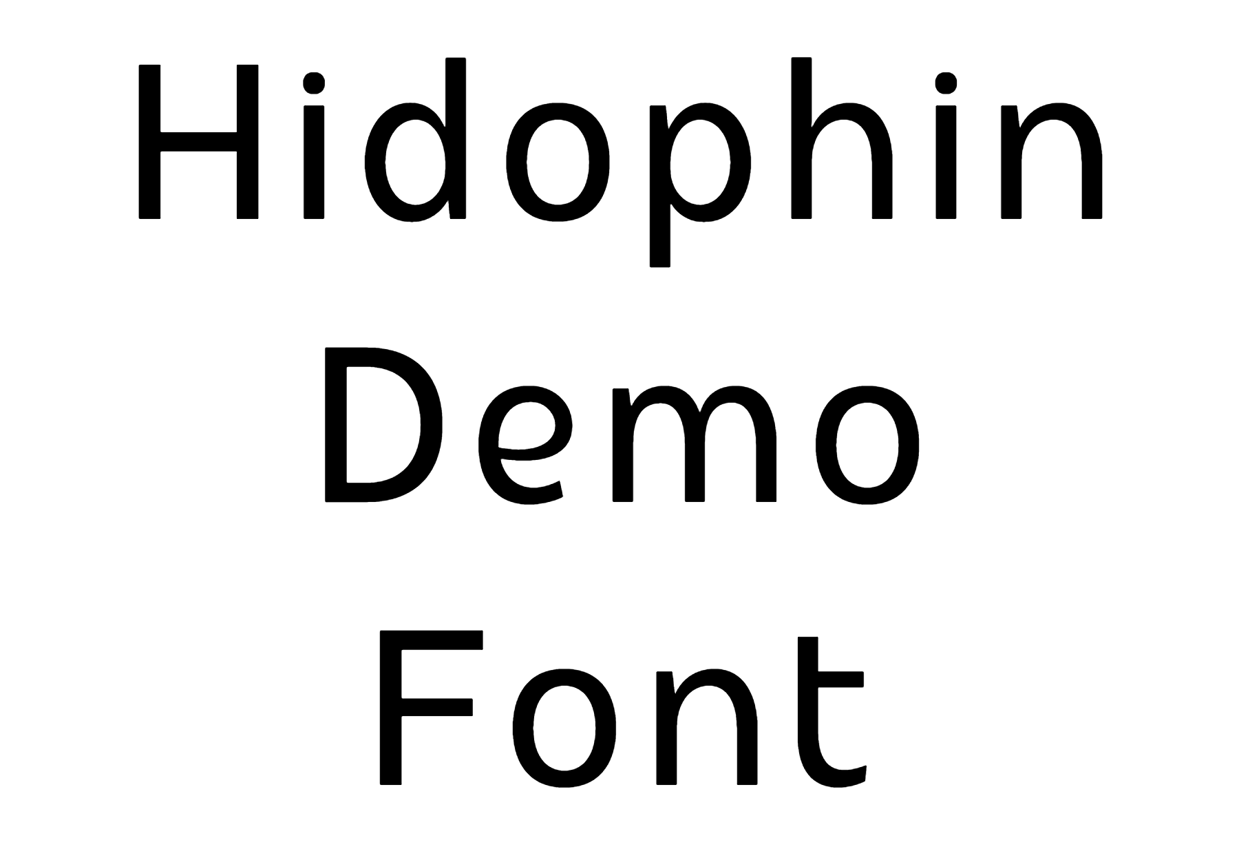 Hidophin Demo Font Download