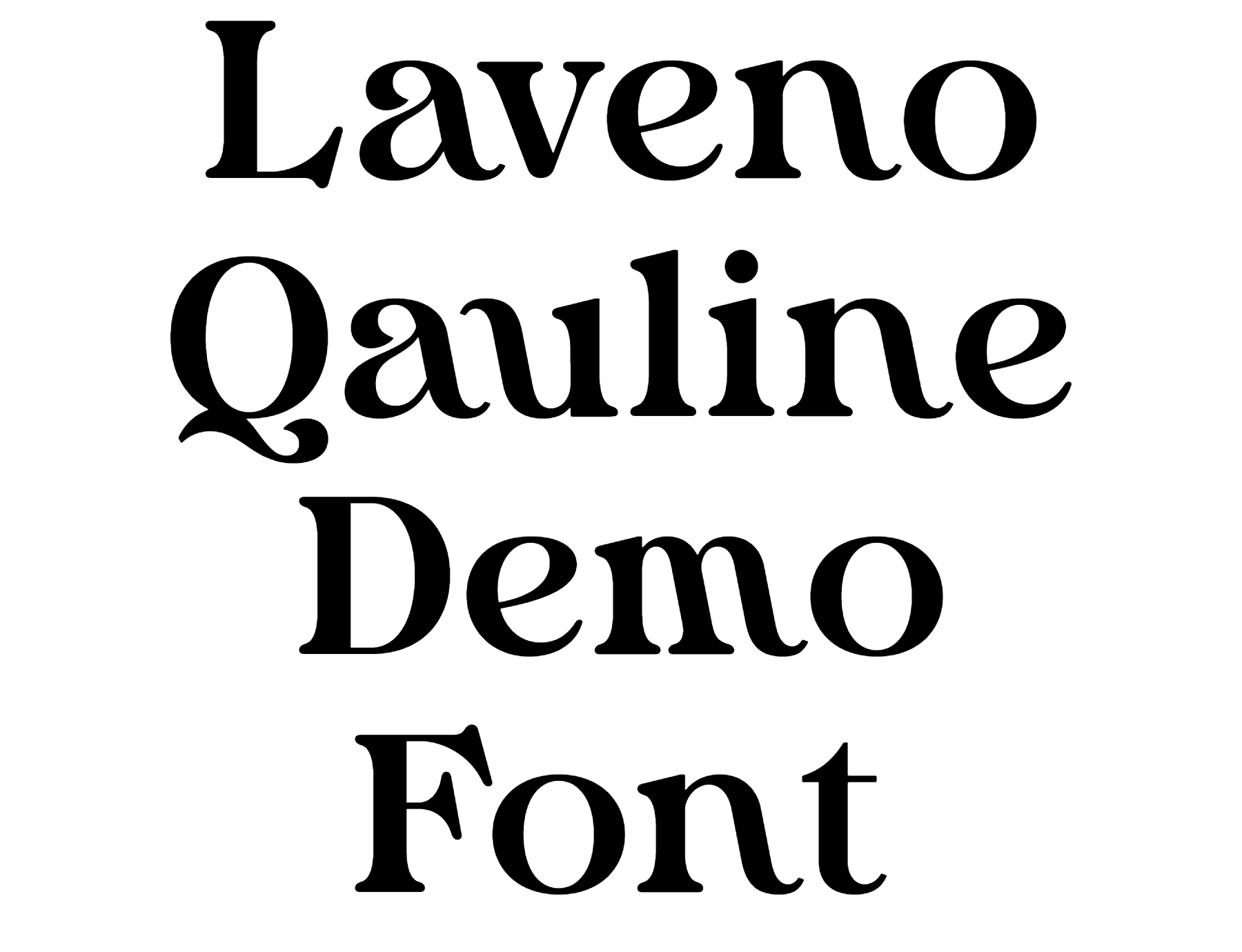 Laveno Qauline Demo Font Download