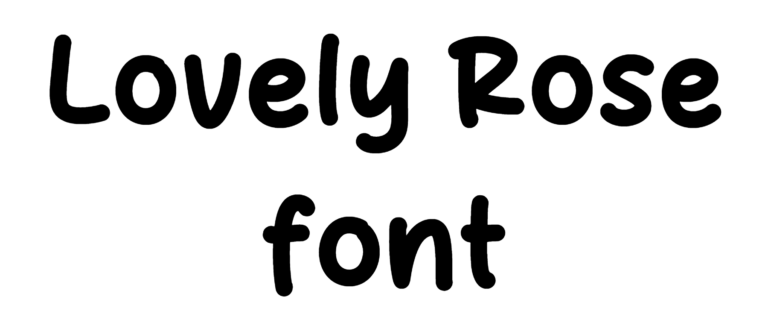 Lovely Rose font download