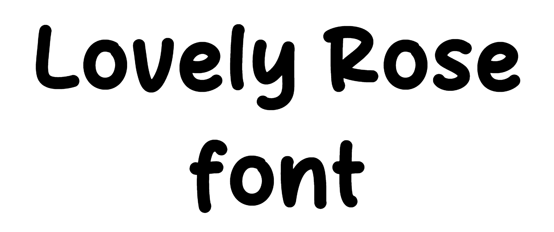 Lovely Rose font download