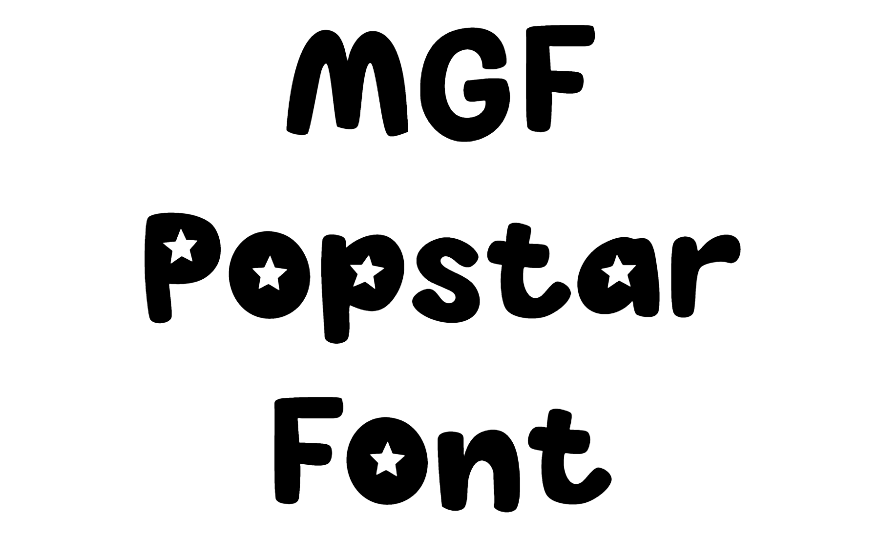 MGF Popstar Font Download