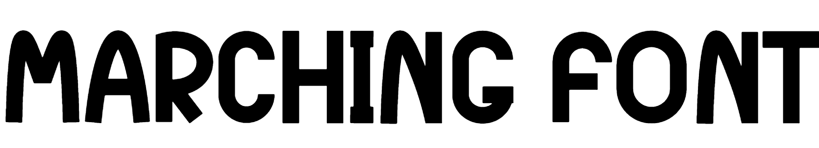 Marching Font Download