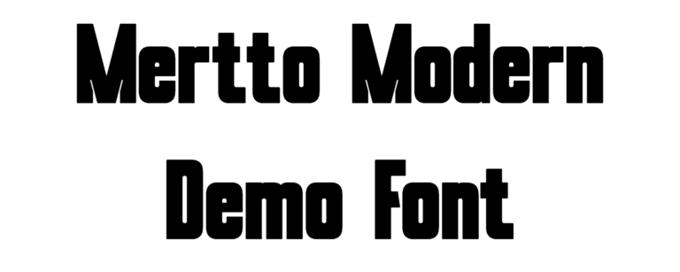 Mertto Modern Demo Font Download