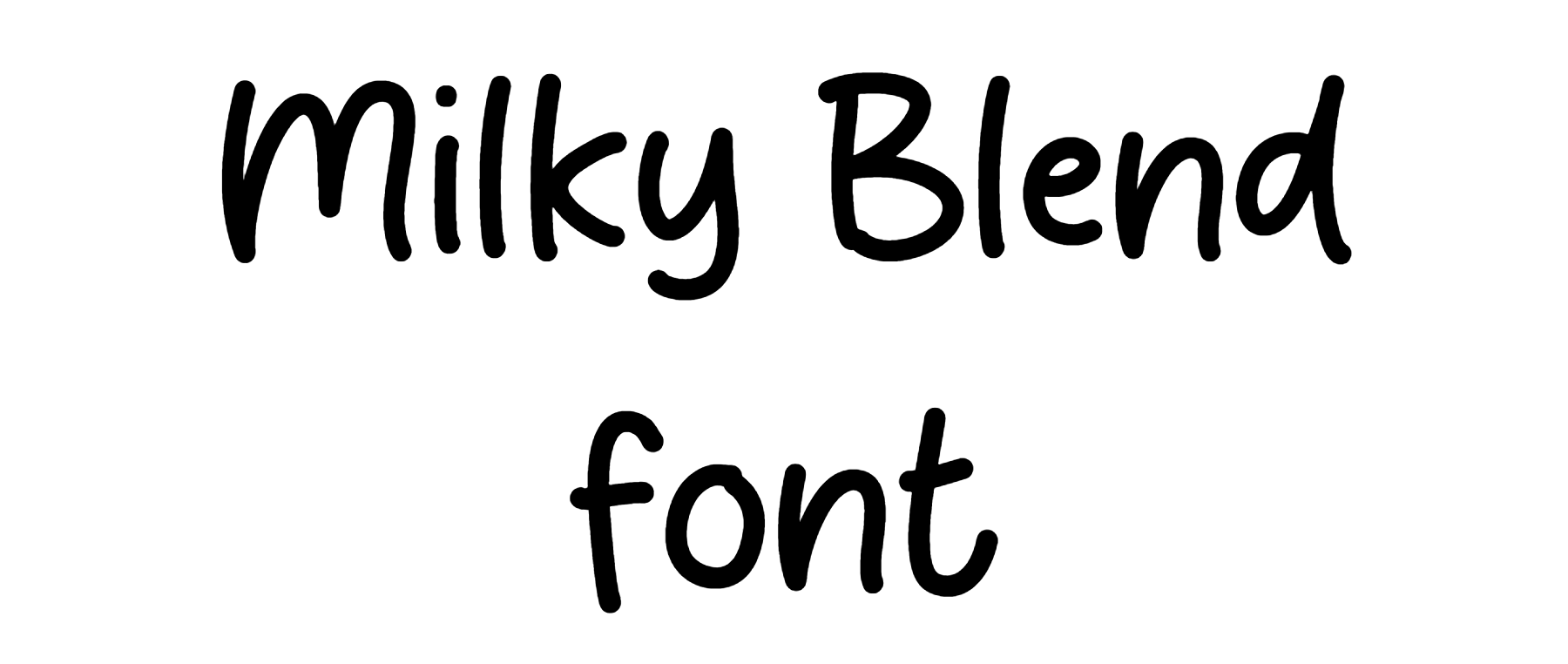 Milky Blend font download