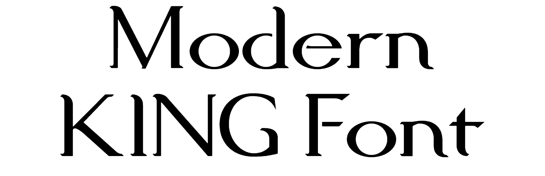 Modern KING Font Download