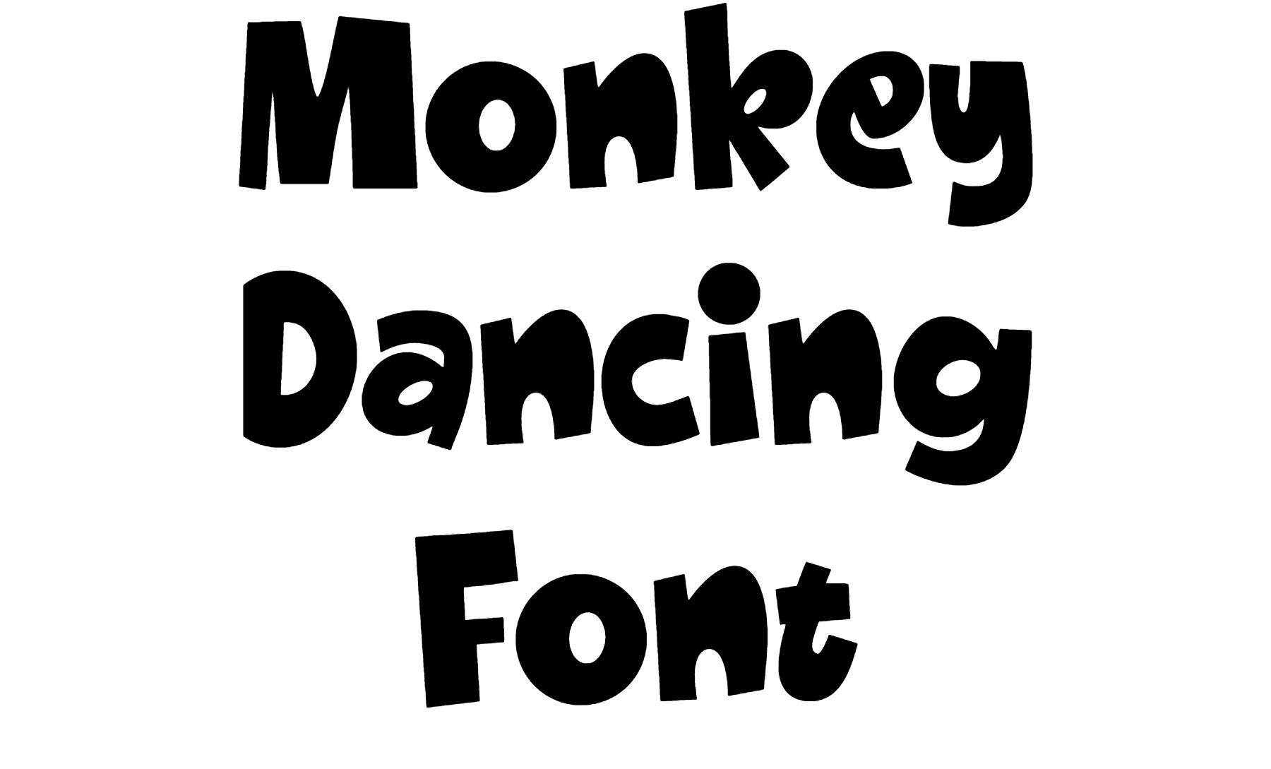 Monkey Dancing Font Download
