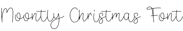 Moontly Christmas Font Download