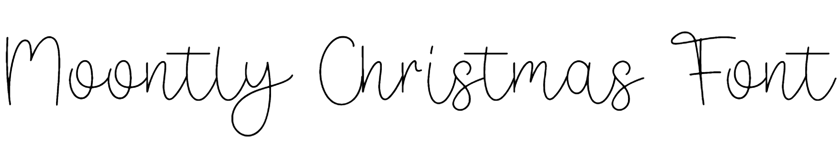 Moontly Christmas Font Download