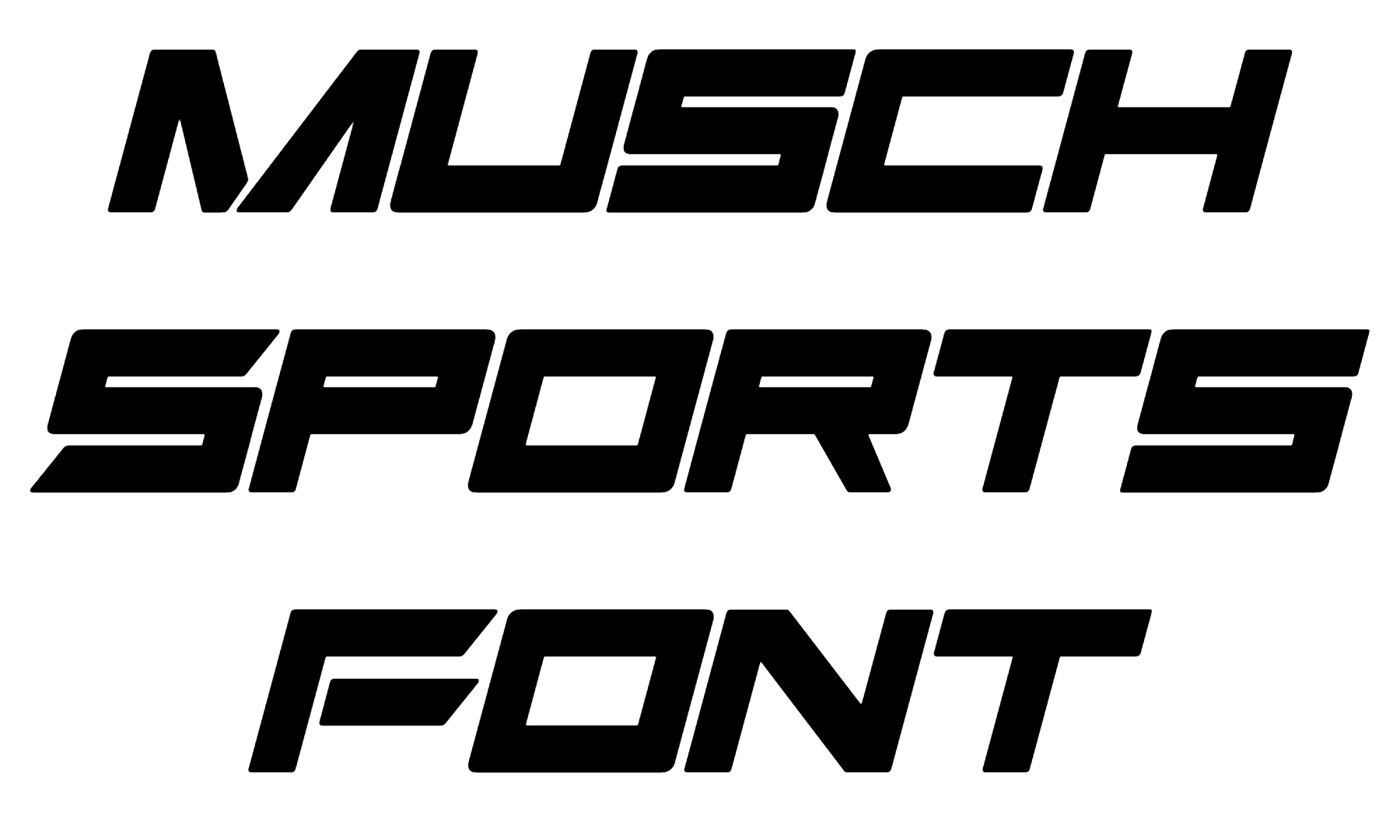 Musch Sports Font Download