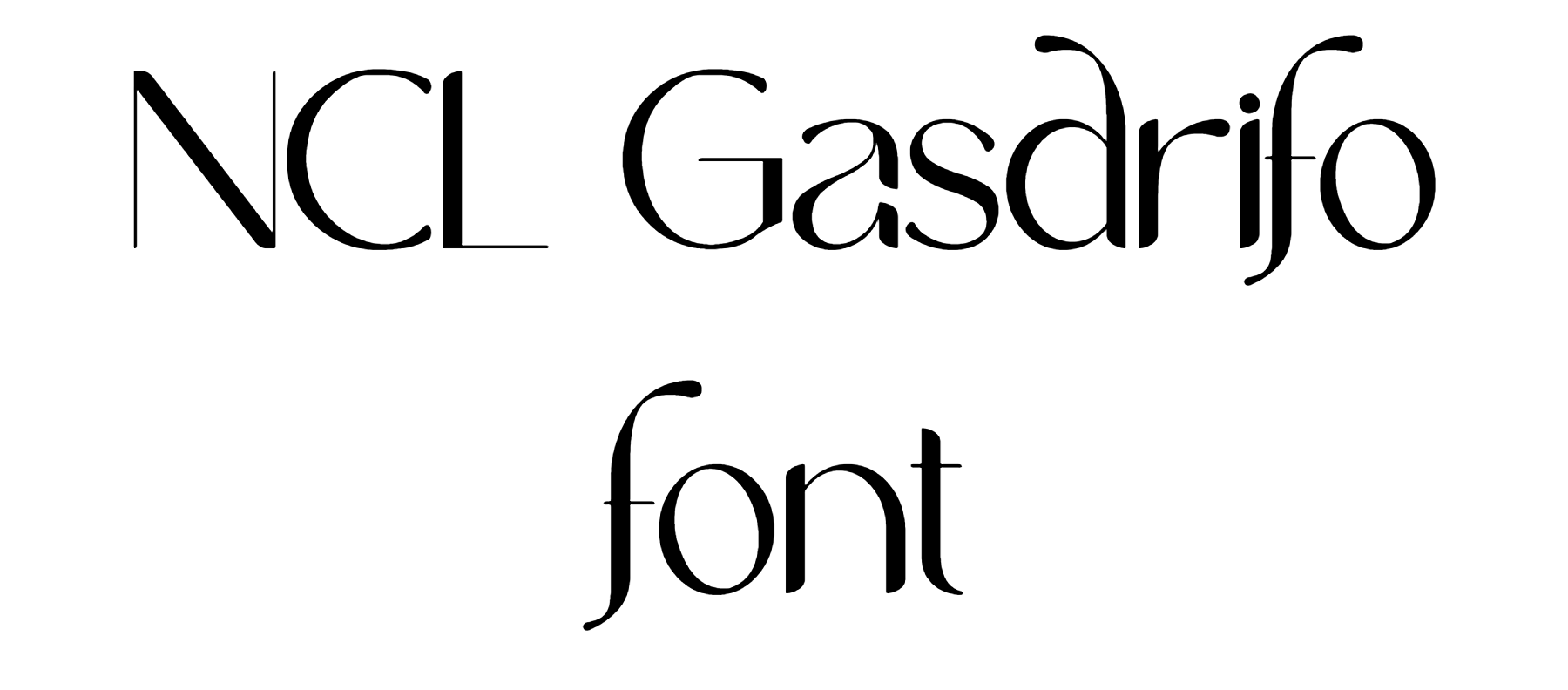 NCL Gasdrifo font download