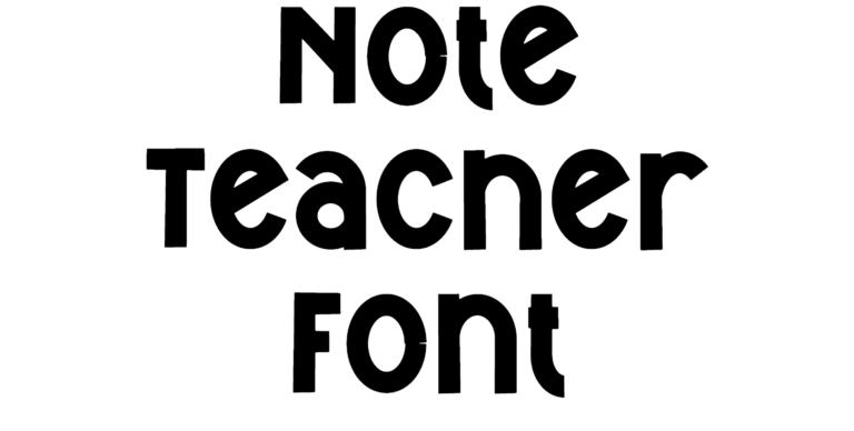 Note Teacher Font Download