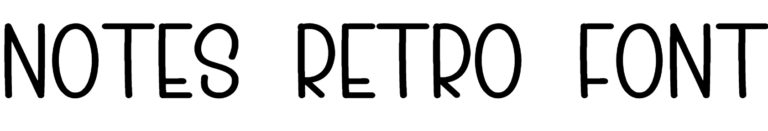 Notes Retro Font Download