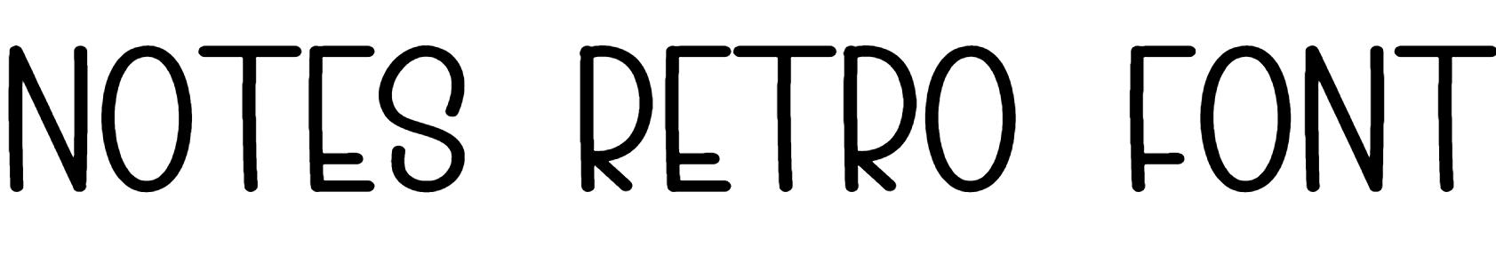 Notes Retro Font Download