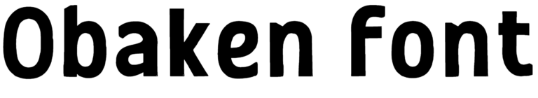 Obaken font download