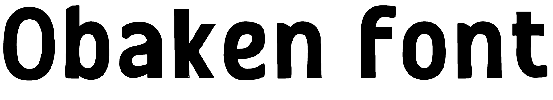 Obaken font download