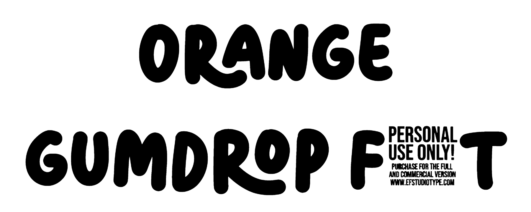 Orange Gumdrop Font Download