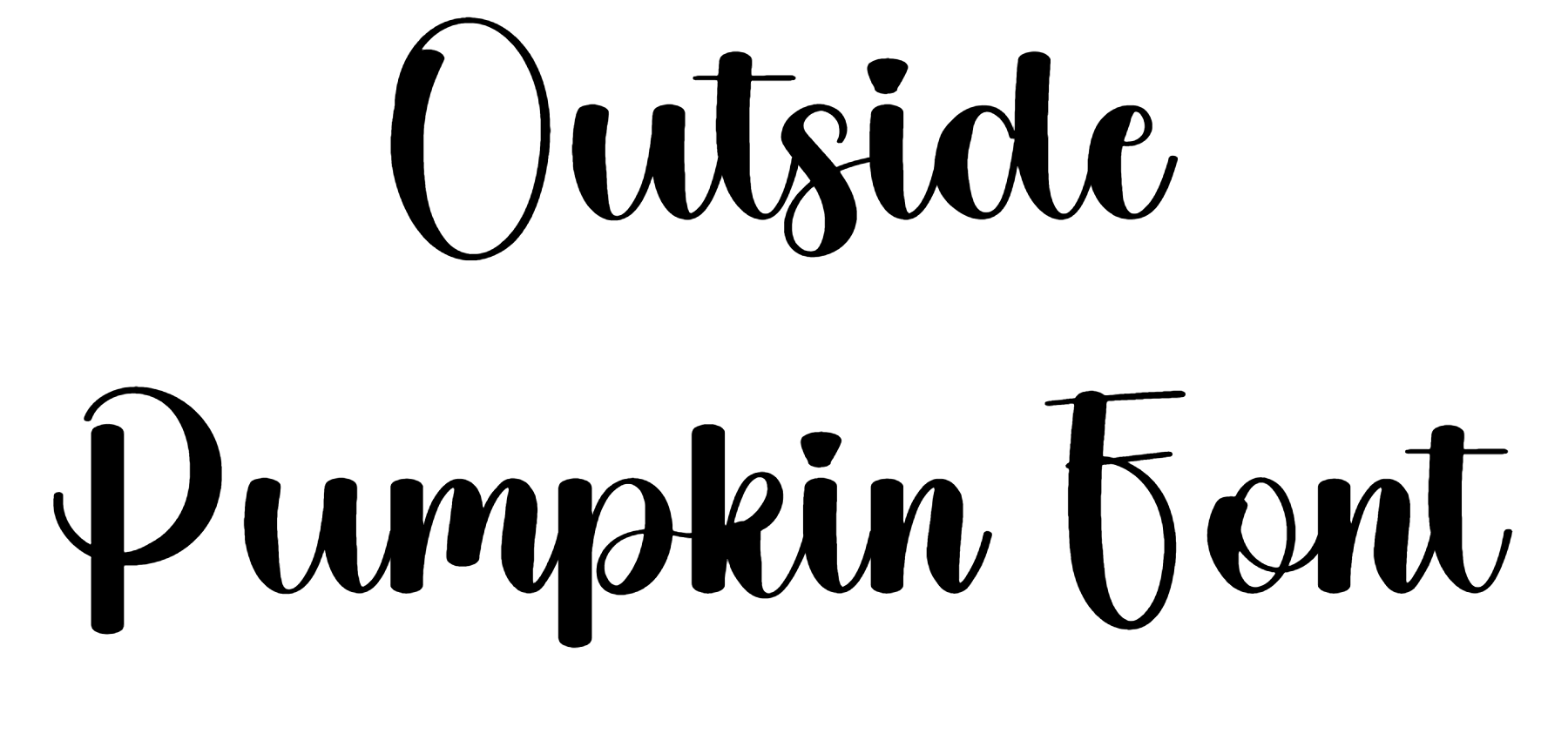 Outside Pumpkin Font Download