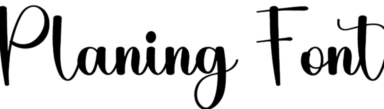 Planing Font Download