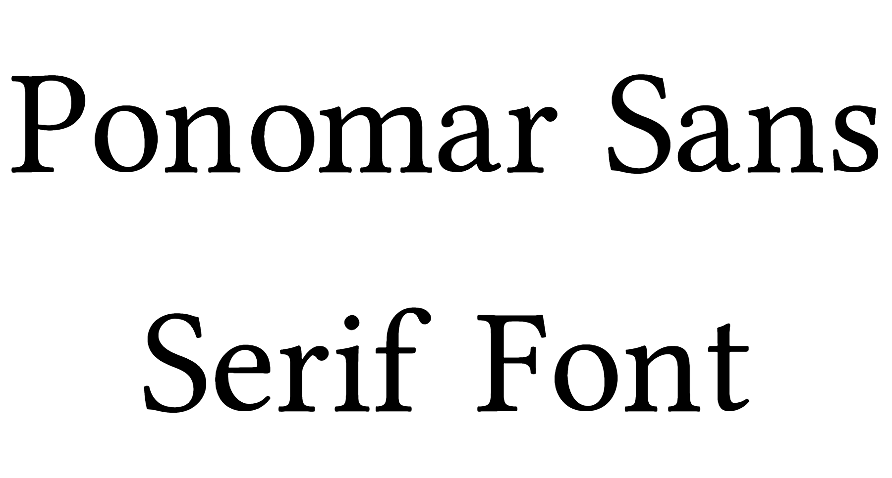 Ponomar Sans Serif Font Download