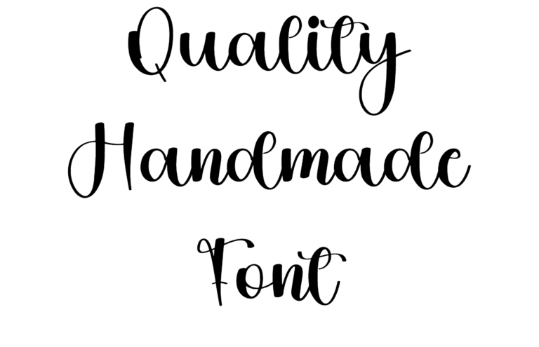 Quality Handmade Font Download