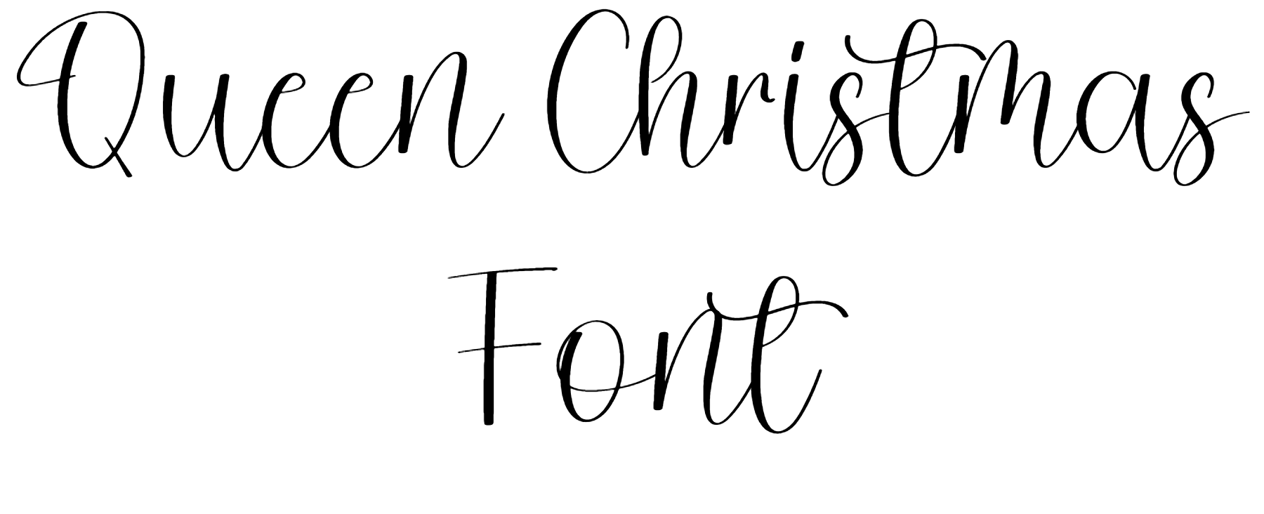 Queen Christmas Font Download