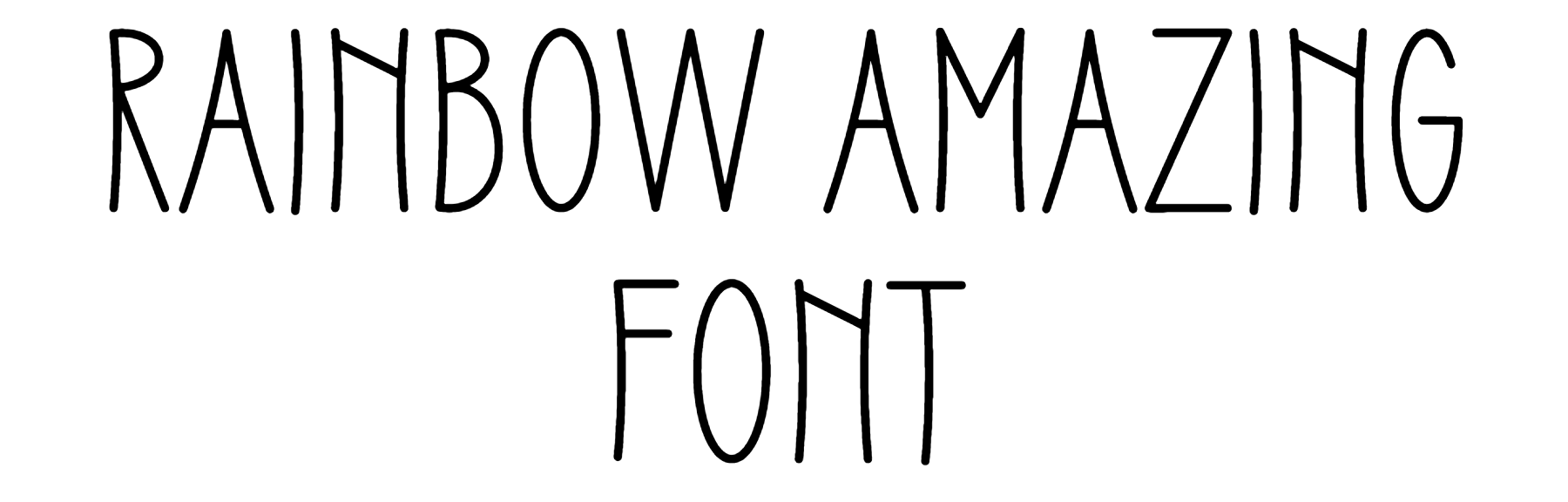 Rainbow Amazing Font Download
