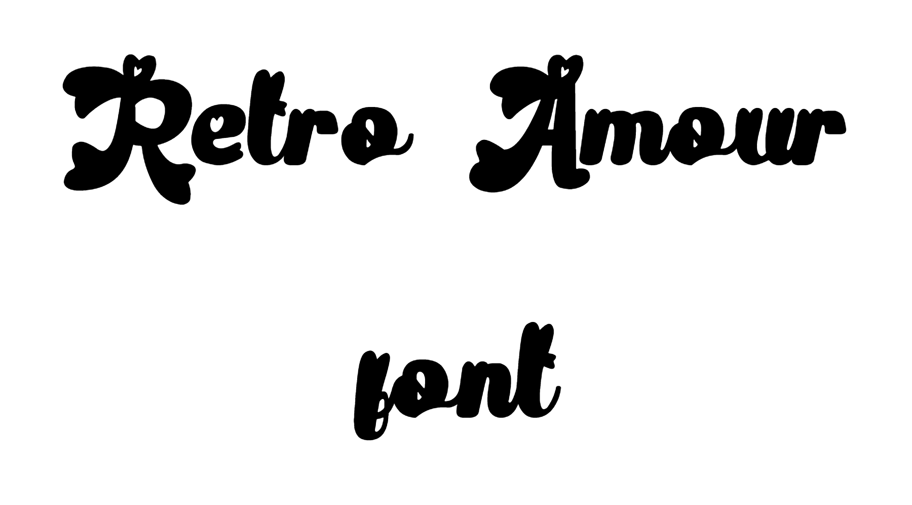 Retro Amour font download