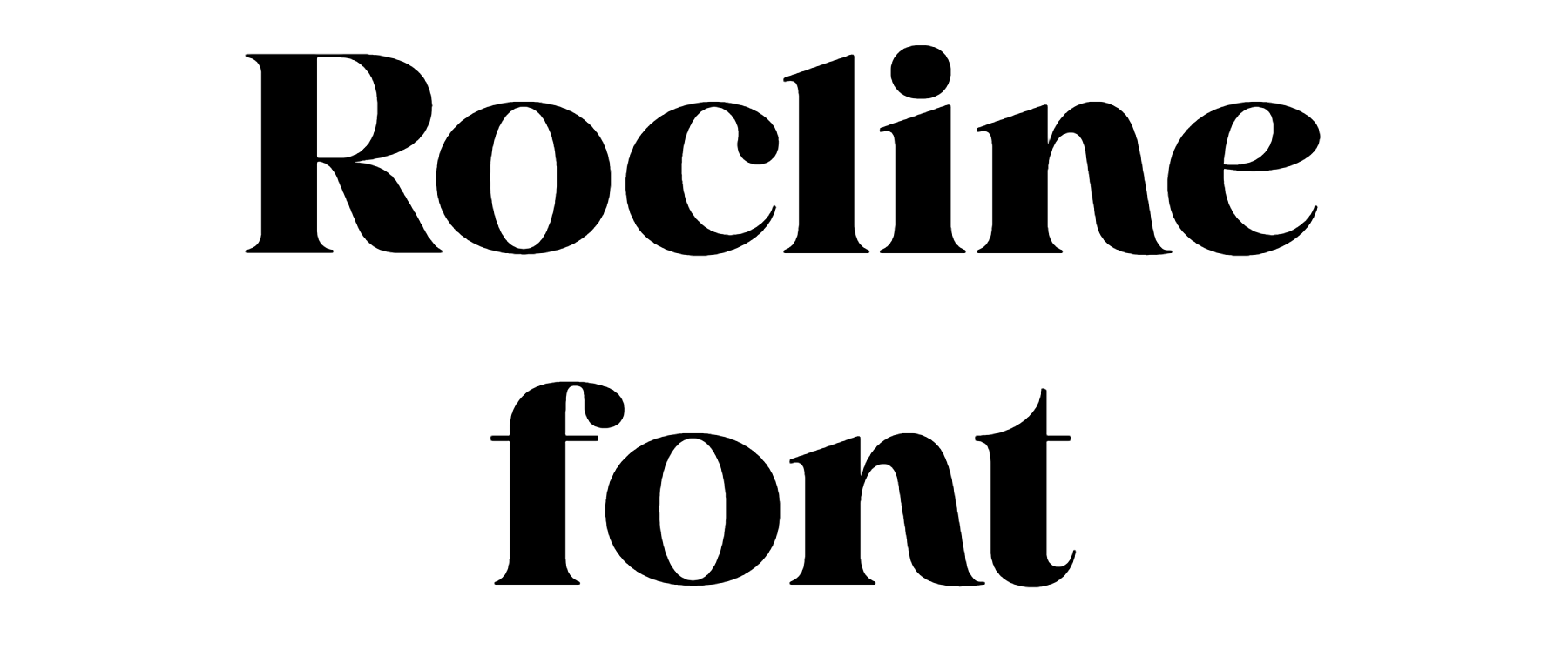Rocline font download