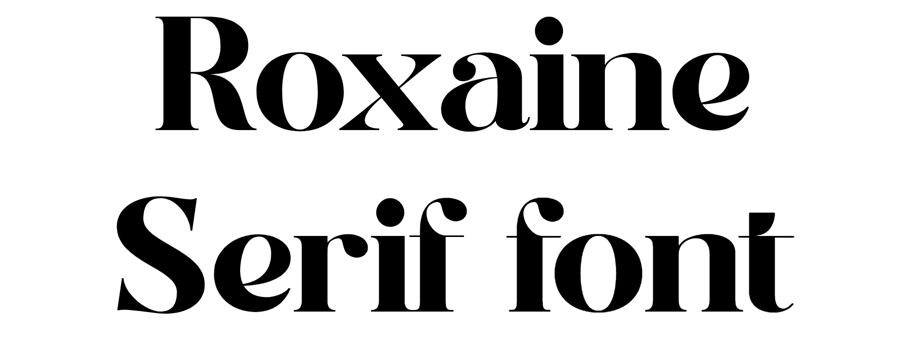 Roxaine Serif font download