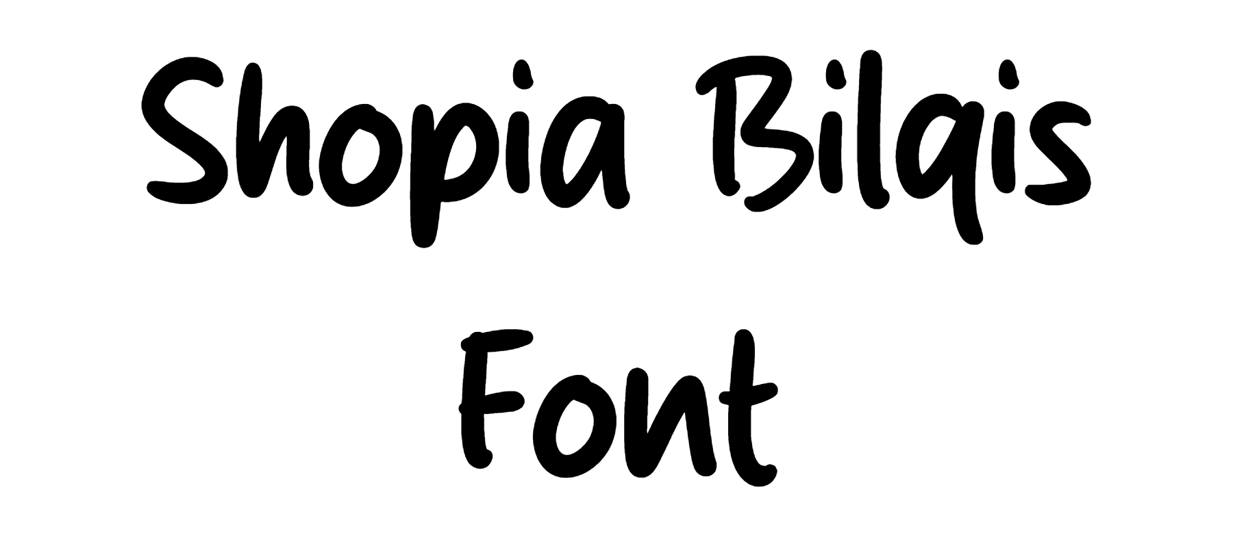 Shopia Bilqis Font Download