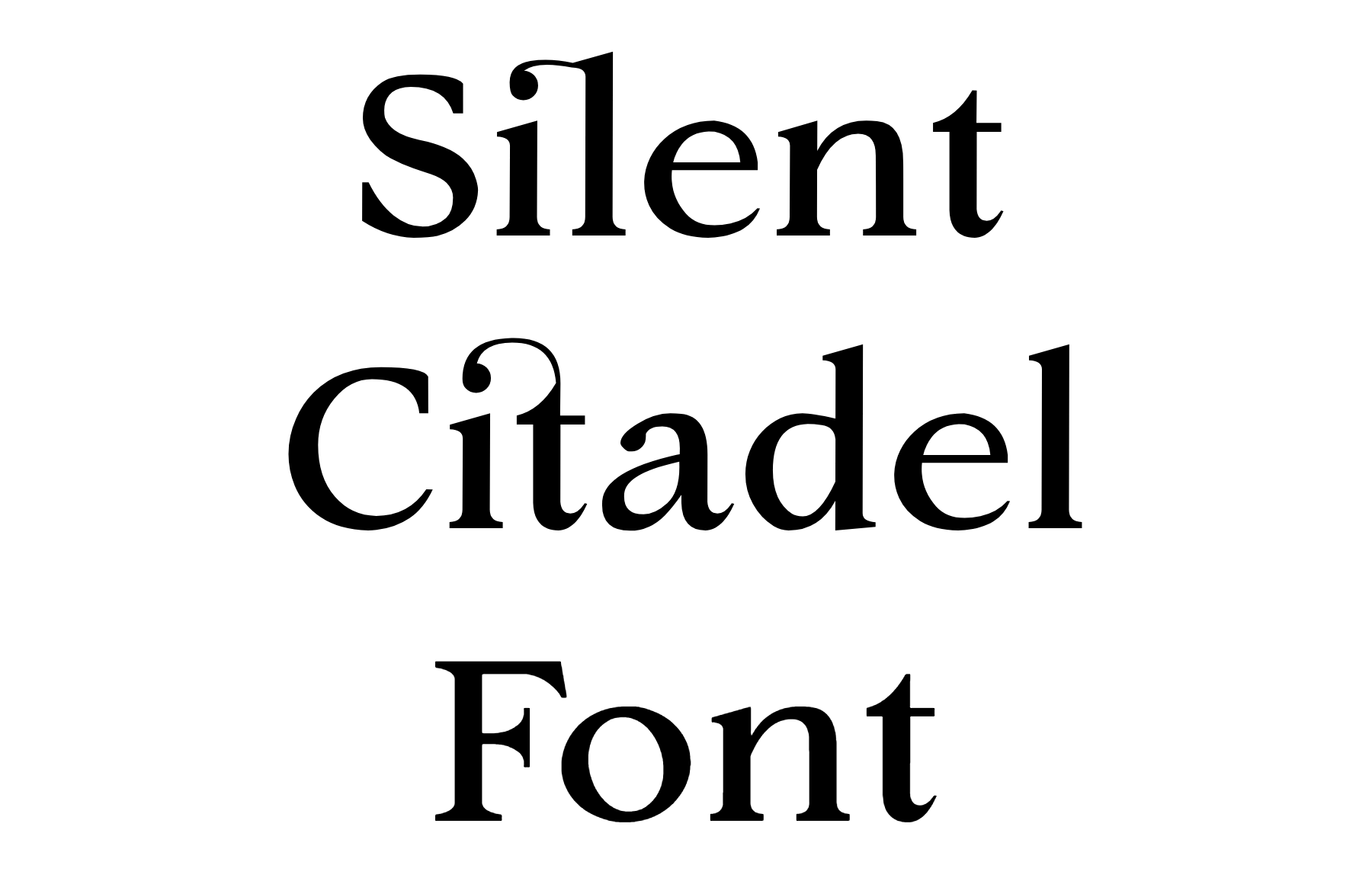 Silent Citadel Font Download
