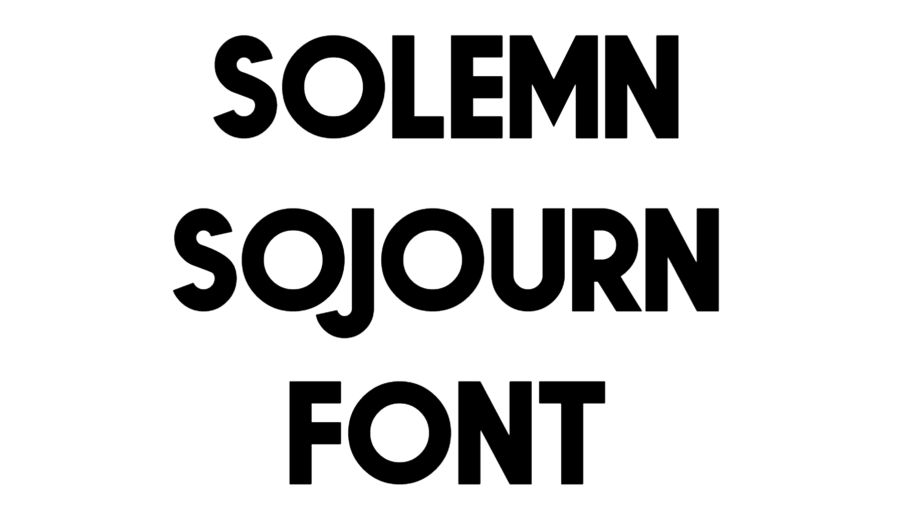 Solemn Sojourn font download