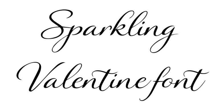 Sparkling Valentine font download