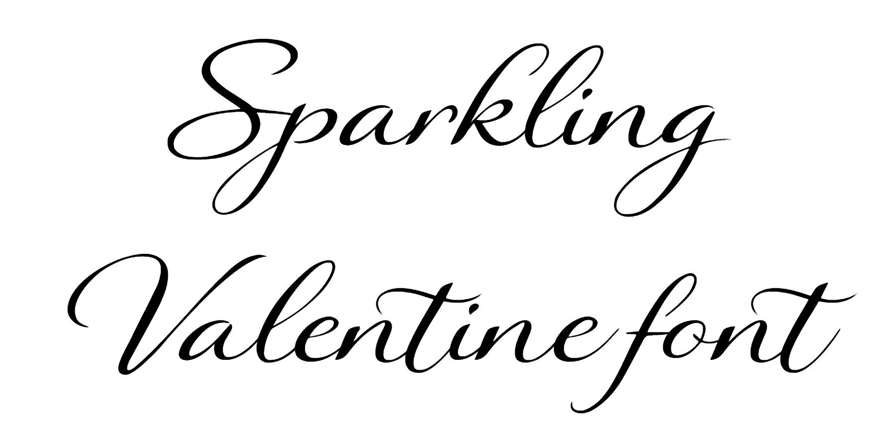 Sparkling Valentine font download
