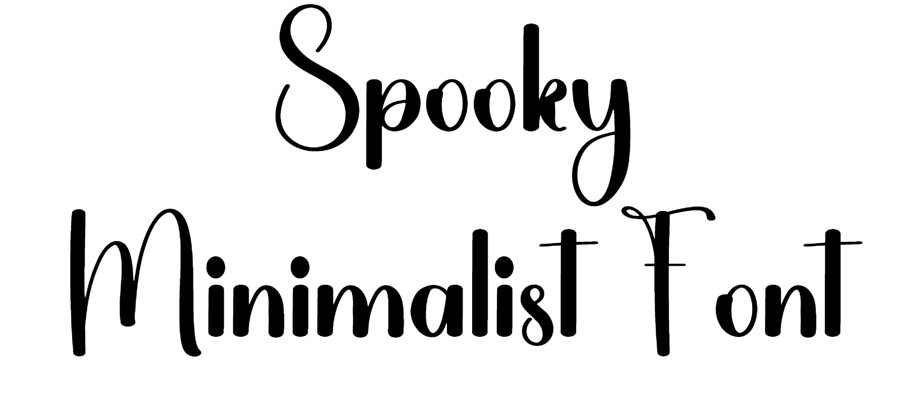 Spooky Minimalist Font Download