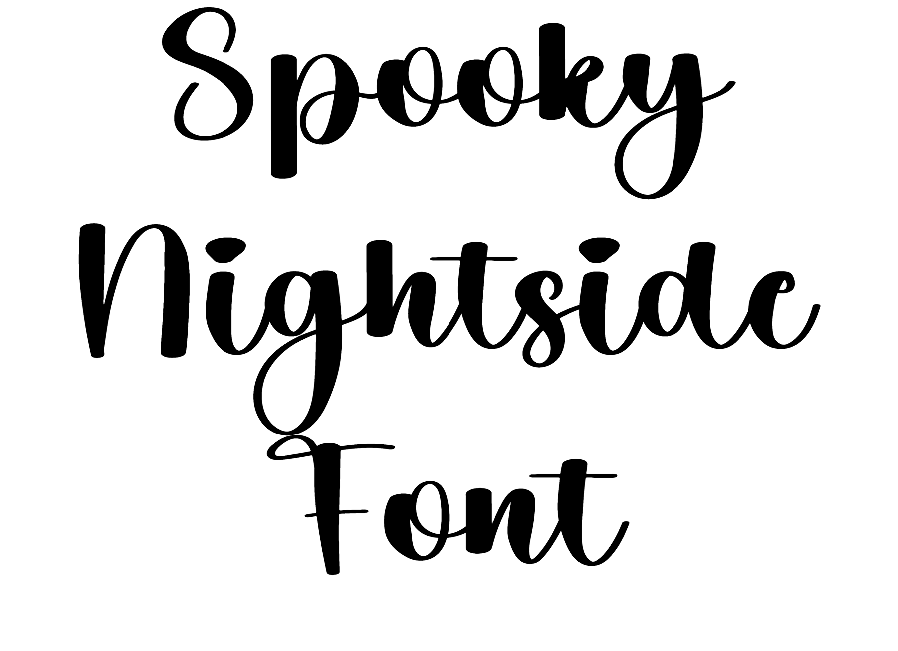 Spooky Nightside Font Download