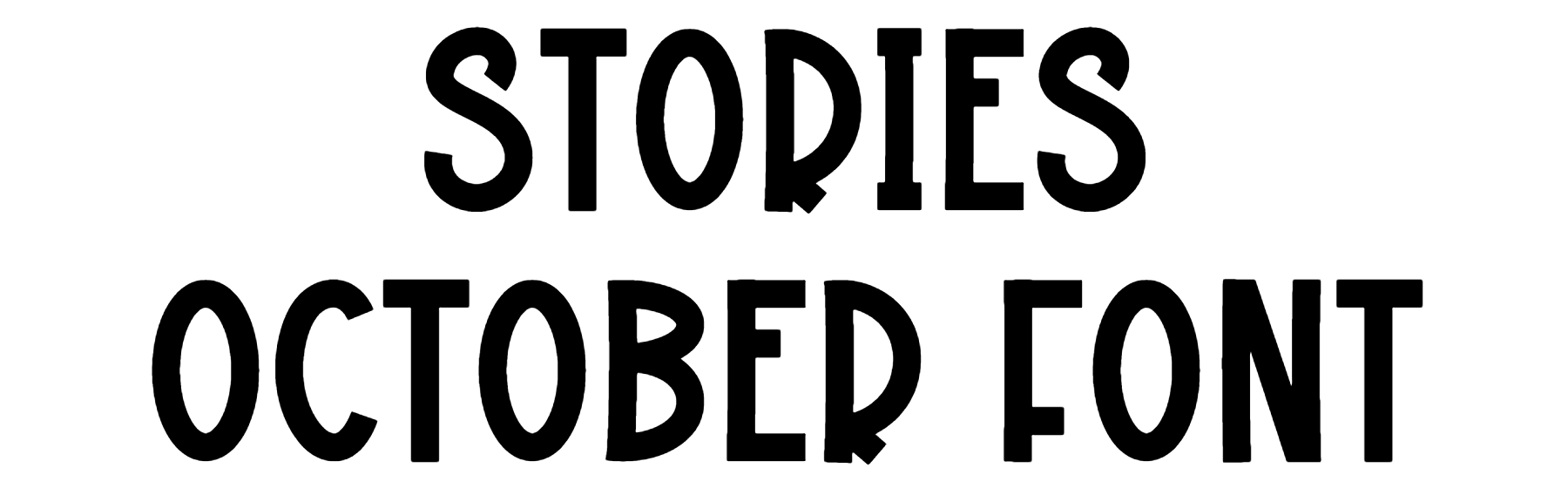 Stories October Font Download