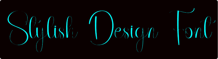Stylish Design Font Download