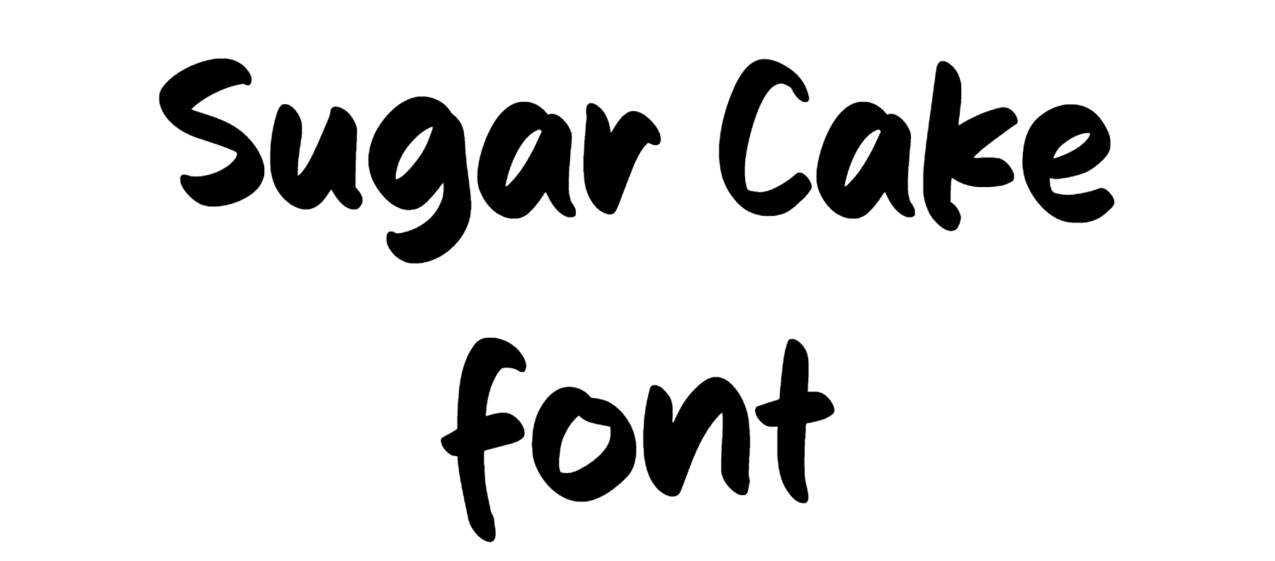 Sugar Cake font download