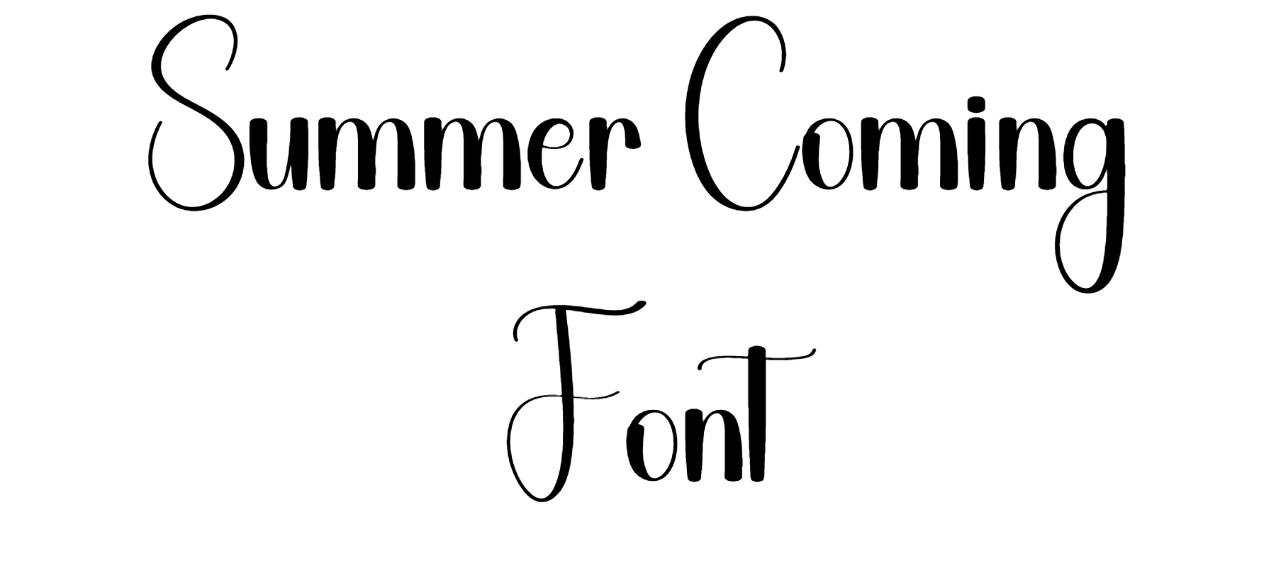 Summer Coming Font Download