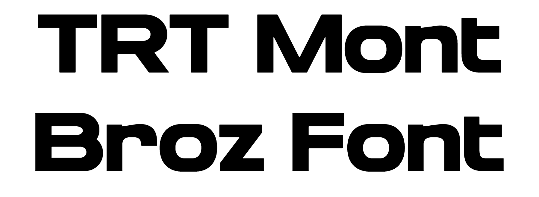TRT Mont Broz Font Download