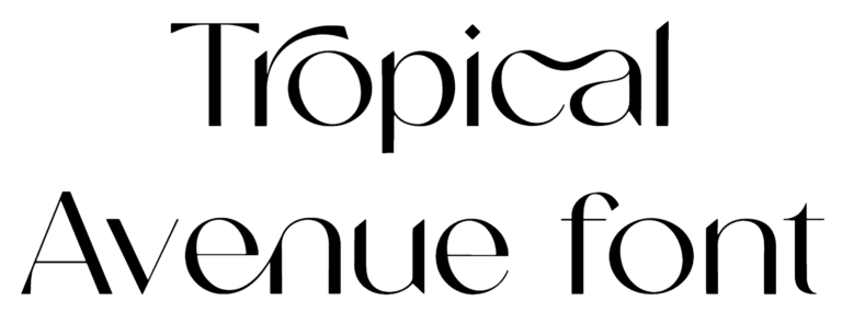 Tropical Avenue font download