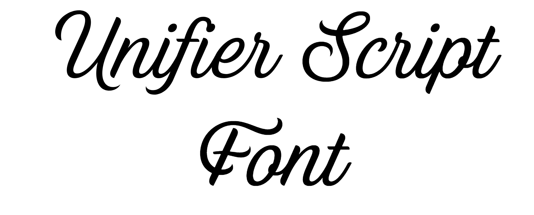 Unifier Script Font Download