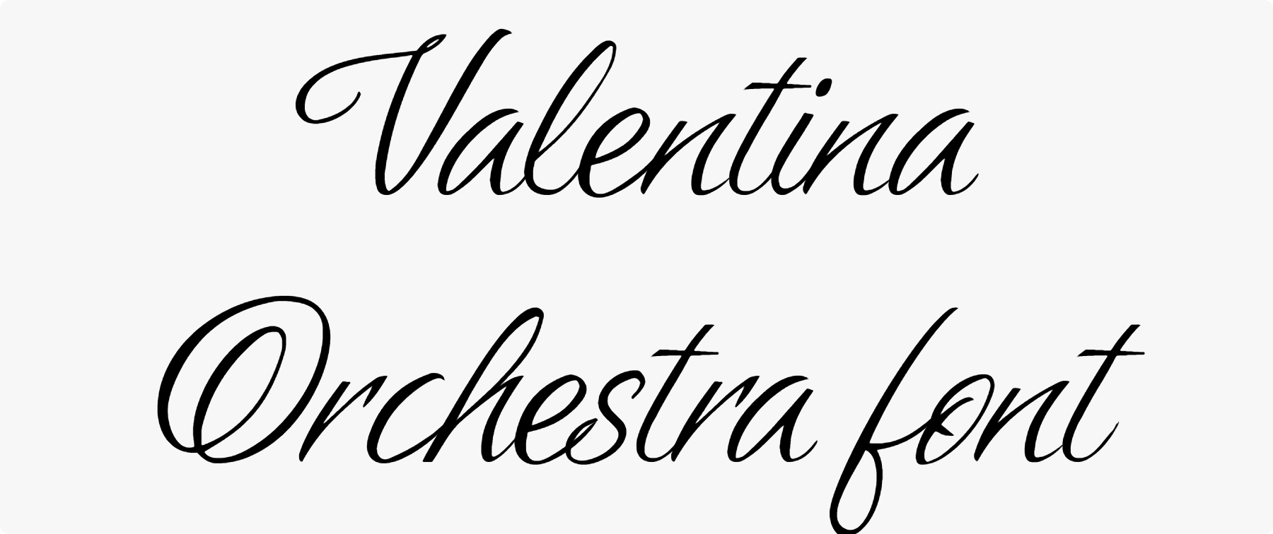 Valentina Orchestra font download