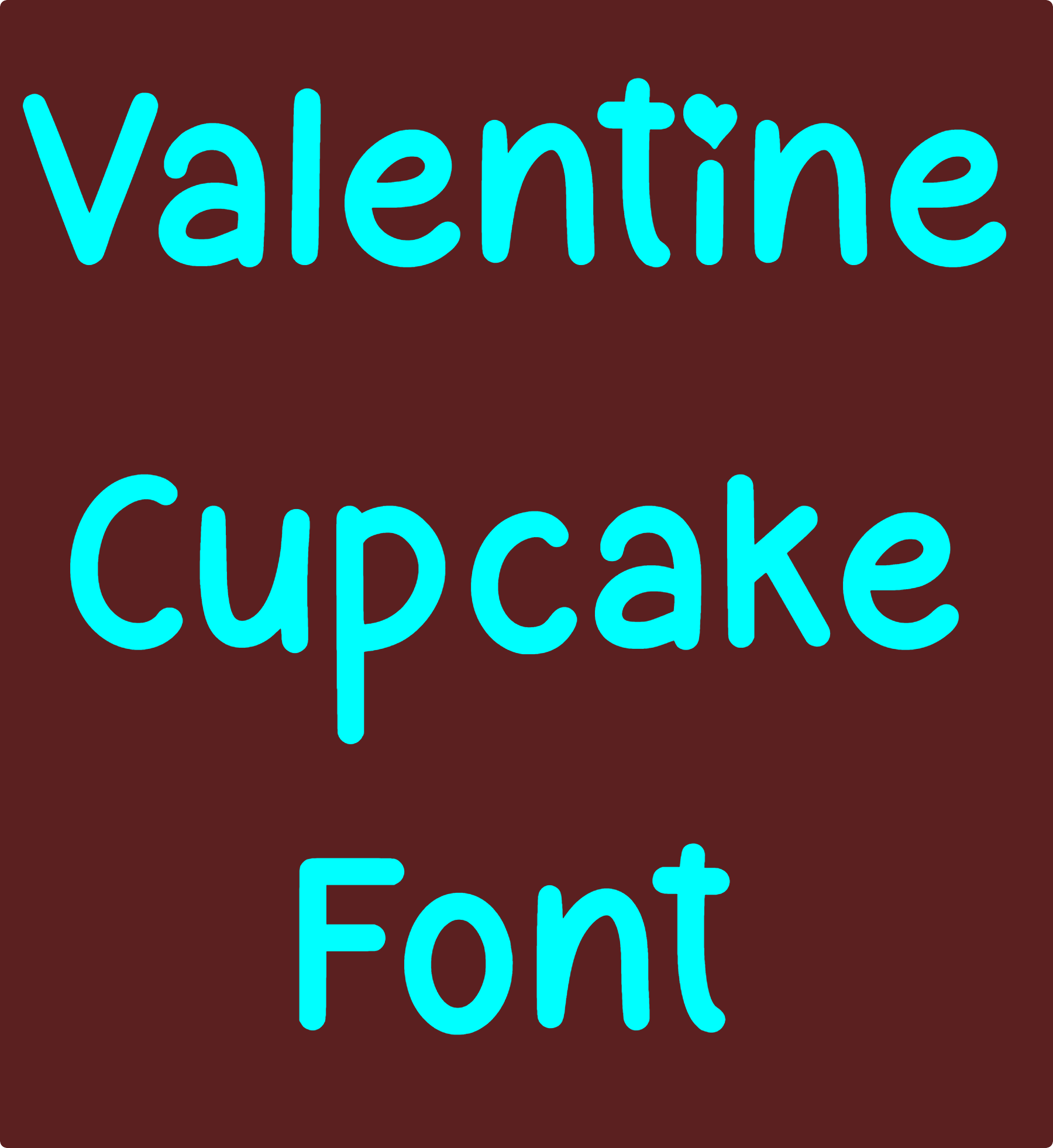 Valentine Cupcake Font Download