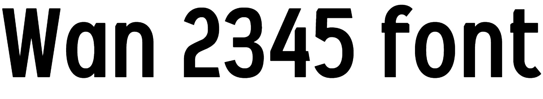 Wan 2345 font download