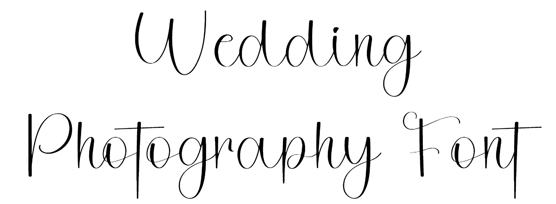 Wedding Photography Font Download