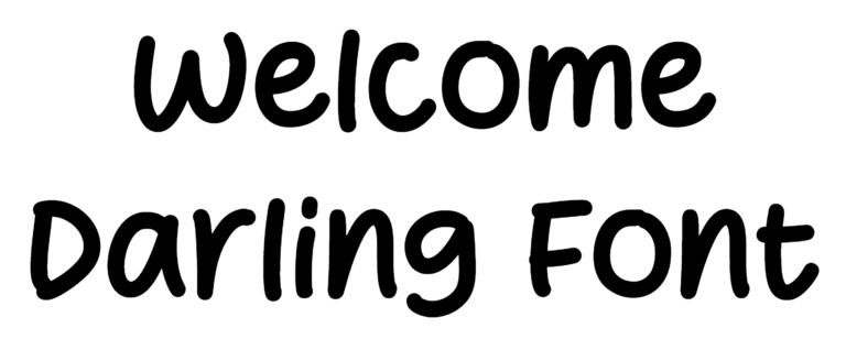 Welcome Darling Font Download