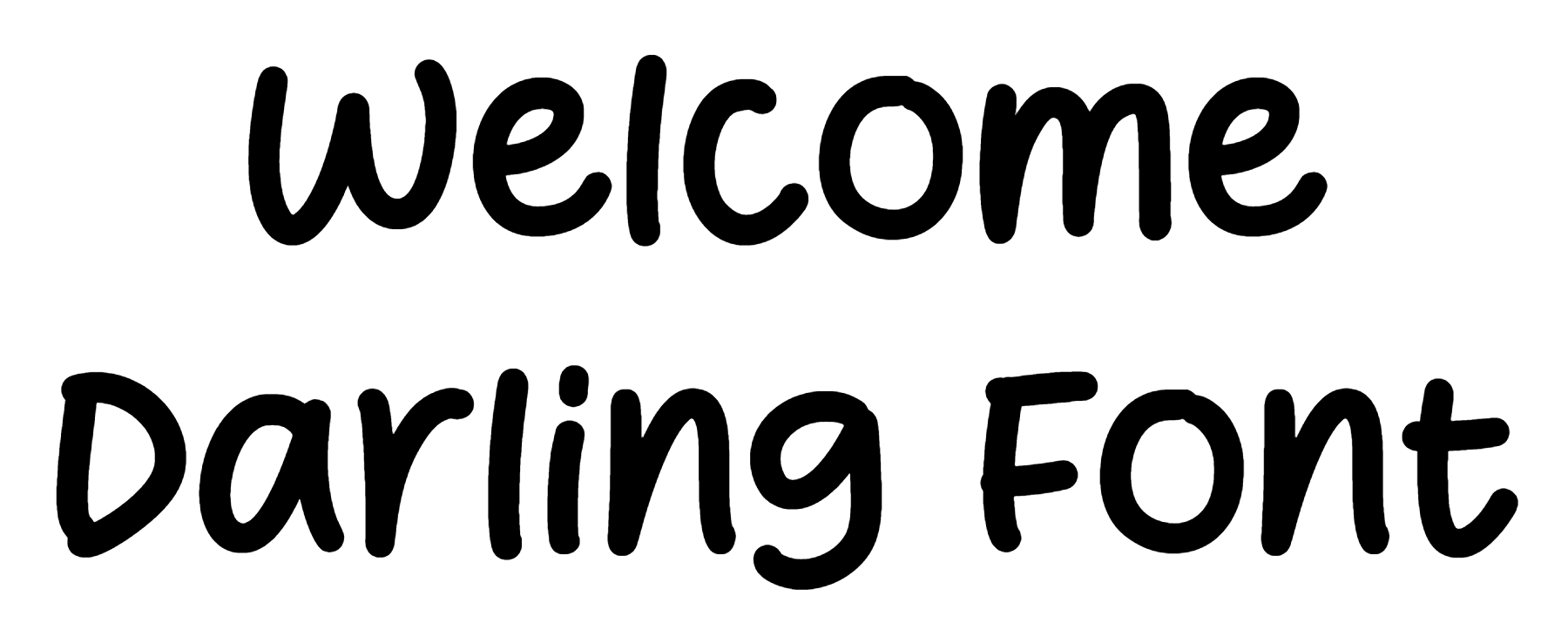 Welcome Darling Font Download